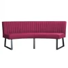 Clearance HomingXL Eetkamerbank - Hengelo - stof Element fuchsia 19 - geschikt voor ovale tafel 200 cm