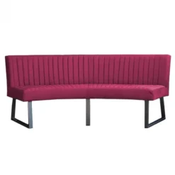 Clearance HomingXL Eetkamerbank - Hengelo - stof Element fuchsia 19 - geschikt voor ovale tafel 200 cm
