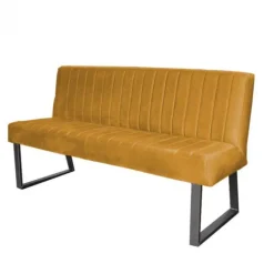 Sale HomingXL Eetkamerbank - Hengelo - stof Element goud 08 - 140 cm