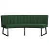 Discount HomingXL Eetkamerbank - Hengelo - stof Element groen 12 - geschikt voor ovale tafel 240 cm