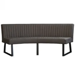 Online HomingXL Eetkamerbank - Hengelo - stof Element antraciet 01 - geschikt voor ovale tafel 200 cm