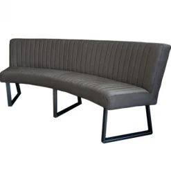 Online HomingXL Eetkamerbank - Hengelo - stof Element antraciet 01 - geschikt voor ovale tafel 200 cm