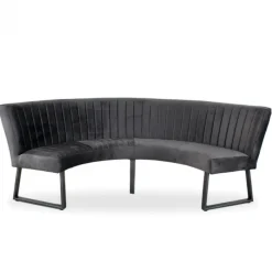 Discount HomingXL Eetkamerbank - Hengelo - stof Element antraciet 01 - geschikt voor tafel 130 cm