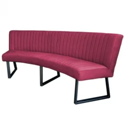 Outlet HomingXL Eetkamerbank - Hengelo - stof Element fuchsia 19 - geschikt voor ovale tafel 240 cm