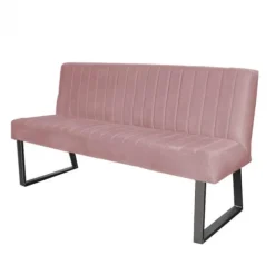 Outlet HomingXL Eetkamerbank - Hengelo - stof Element lichtroze - 140 cm