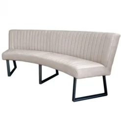 Clearance HomingXL Eetkamerbank - Hengelo - stof Element zand 17 - geschikt voor ovale tafel 240 cm