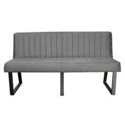 Hot HomingXL Eetkamerbank - Hengelo - stof Element cementgrijs 23 - 160 cm
