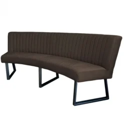 Hot HomingXL Eetkamerbank - Hengelo - stof Element antraciet 02 - geschikt voor ovale tafel 240 cm