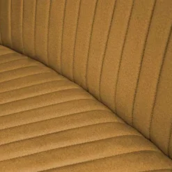 Online HomingXL Eetkamerbank - Hengelo - stof Element goud 08 - geschikt voor ovale tafel 240 cm