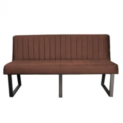 Outlet HomingXL Eetkamerbank - Hengelo - stof Element donkerbruin 25 - 200 cm