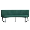 Hot HomingXL Eetkamerbank - Hengelo - stof Element bosgroen 20 - geschikt voor ovale tafel 240 cm