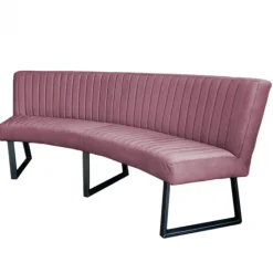 Discount HomingXL Eetkamerbank - Hengelo - stof Element roze 10 - geschikt voor ovale tafel 240 cm