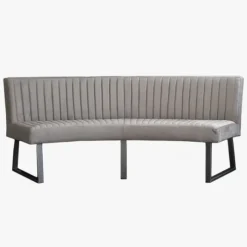 Discount HomingXL Eetkamerbank - Hengelo - stof Element lichtgrijs 04 - geschikt voor ovale tafel 200 cm