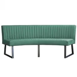 Clearance HomingXL Eetkamerbank - Hengelo - stof Element turquoise 15 - geschikt voor ovale tafel 200 cm