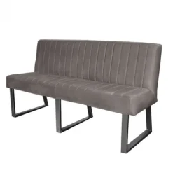 Online HomingXL Eetkamerbank - Hengelo - stof Element grijs 03 - 240 cm