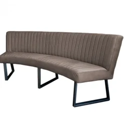 Hot HomingXL Eetkamerbank - Hengelo - stof Element grijsbruin 05 - geschikt voor ovale tafel 240 cm