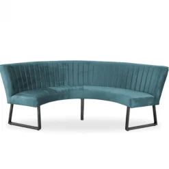 Clearance HomingXL Eetkamerbank - Hengelo - stof Element petrol 14 - geschikt voor tafel 130 cm