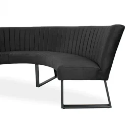 Clearance HomingXL Eetkamerbank - Hengelo - stof Element donkergrijs 22 - geschikt voor tafel 130 cm