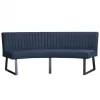 HomingXL Eetkamerbank - Hengelo - stof Element blauw 13 - geschikt voor ovale tafel 240 cm