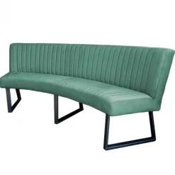 HomingXL Eetkamerbank - Hengelo - stof Element turquoise 15 - geschikt voor ovale tafel 240 cm