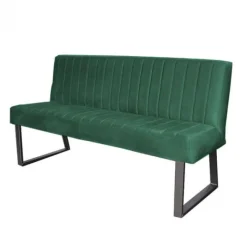 Discount HomingXL Eetkamerbank - Hengelo - stof Element bosgroen 20 - 140 cm