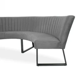 Best HomingXL Eetkamerbank - Hengelo - stof Element cementgrijs 23 - geschikt voor tafel 130 cm