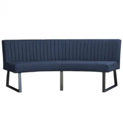 Hot HomingXL Eetkamerbank - Hengelo - stof Element blauw 13 - geschikt voor ovale tafel 200 cm