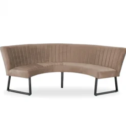 Outlet HomingXL Eetkamerbank - Hengelo - stof Element beige 06 - geschikt voor tafel 130 cm