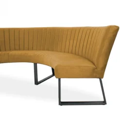 Outlet HomingXL Eetkamerbank - Hengelo - stof Element goud 08 - geschikt voor tafel 130 cm