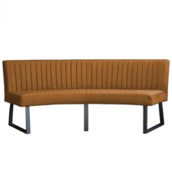 Hot HomingXL Eetkamerbank - Hengelo - stof Element bruin 07 - geschikt voor ovale tafel 240 cm