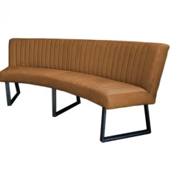 Hot HomingXL Eetkamerbank - Hengelo - stof Element bruin 07 - geschikt voor ovale tafel 240 cm