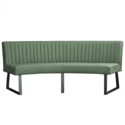 Clearance HomingXL Eetkamerbank - Hengelo - stof Element lichtgroen 11 - geschikt voor ovale tafel 240 cm