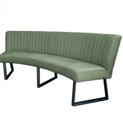 Clearance HomingXL Eetkamerbank - Hengelo - stof Element lichtgroen 11 - geschikt voor ovale tafel 240 cm