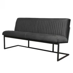 Outlet HomingXL Eetkamerbank - Lara - stof Element donkergrijs 22 - 140 cm