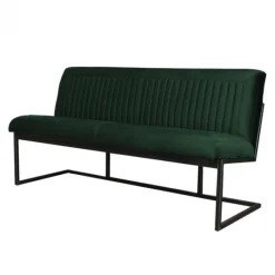 Clearance HomingXL Eetkamerbank - Lara - stof Element groen 12 - 140 cm