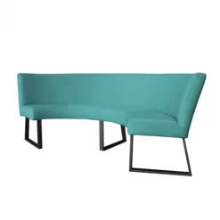 Discount HomingXL Eetkamerbank - Rotterdam - stof Element turquoise 15 - geschikt voor tafel 130 cm