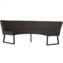 Online HomingXL Eetkamerbank - Rotterdam - stof Element antraciet 01 - geschikt voor tafel 130 cm