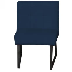 Online HomingXL Eetkamerstoel - Amsterdam - geschikt voor ronde tafel - stof Element blauw 13