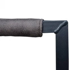 Bo Lundgren Eetkamerstoel - Apollo II - stof Cowboy retro lederlook antraciet