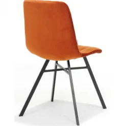 New Bo Lundgren Eetkamerstoel - Dex - stof Velours roest