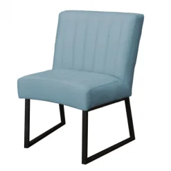 Best HomingXL Eetkamerstoel - Hengelo - geschikt voor ronde tafel - stof Element lichtblauw 16