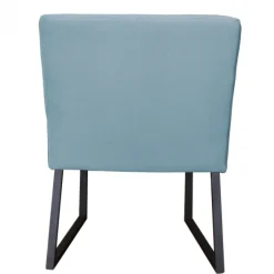 Best HomingXL Eetkamerstoel - Hengelo - geschikt voor ronde tafel - stof Element lichtblauw 16