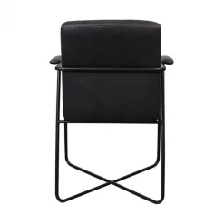 Hot Bo Lundgren Eetkamerstoel - Henry - leer Vintage zwart