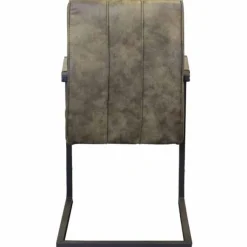 Online Bo Lundgren Eetkamerstoel - Jupiter - stof Cowboy retro lederlook olijf groen