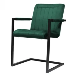 Outlet HomingXL Eetkamerstoel - Lara met leuning - stof Element bos groen 20