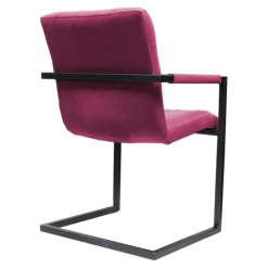 Hot HomingXL Eetkamerstoel - Lara met leuning - stof Element fuchsia 19