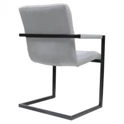 Clearance HomingXL Eetkamerstoel - Lara met leuning - stof Element lichtgrijs 04