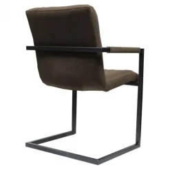 Discount HomingXL Eetkamerstoel - Lara met leuning - stof Element donkerbruin 25