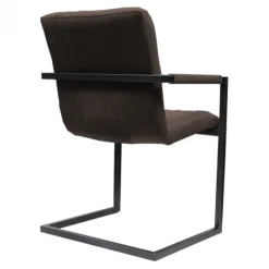 Clearance HomingXL Eetkamerstoel - Lara met leuning - stof Element antraciet 02