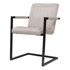 Best HomingXL Eetkamerstoel - Lara met leuning - stof Element zand 17